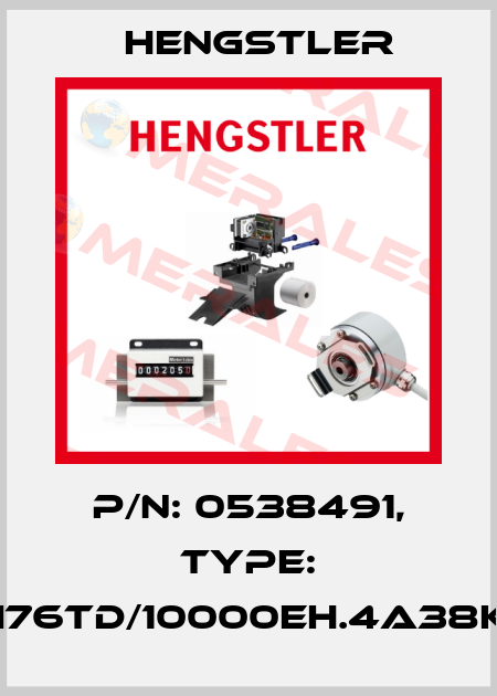 p/n: 0538491, Type: RI76TD/10000EH.4A38KF Hengstler