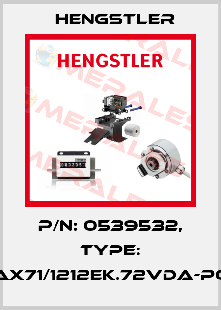 p/n: 0539532, Type: AX71/1212EK.72VDA-P0 Hengstler