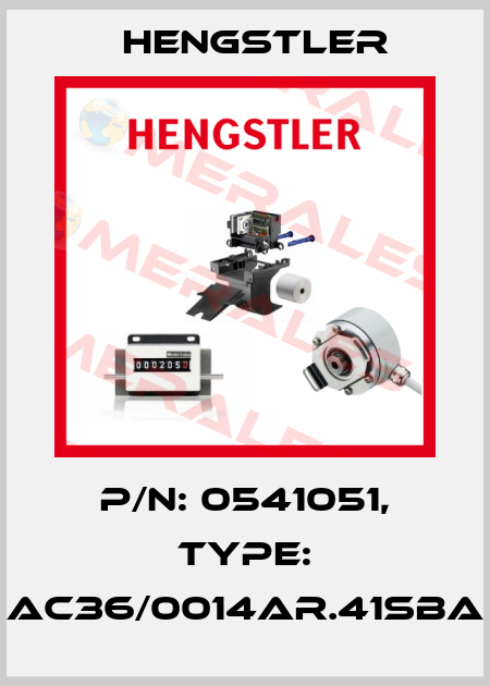 p/n: 0541051, Type: AC36/0014AR.41SBA Hengstler