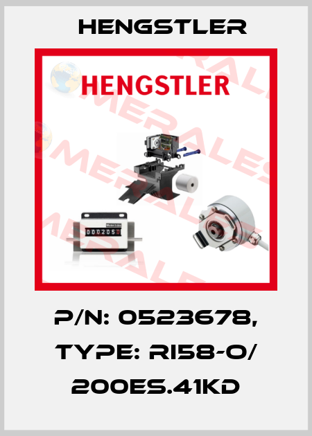 p/n: 0523678, Type: RI58-O/ 200ES.41KD Hengstler