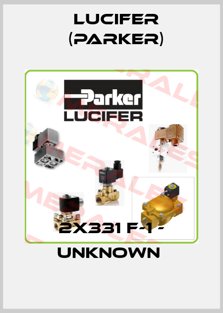 2X331 F-1 - UNKNOWN  Lucifer (Parker)