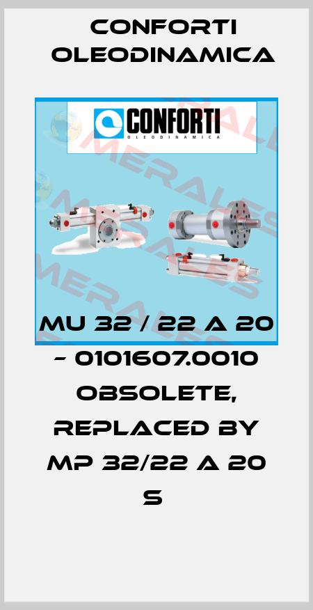 MU 32 / 22 A 20 – 0101607.0010 Obsolete, replaced by MP 32/22 A 20 S  Conforti Oleodinamica