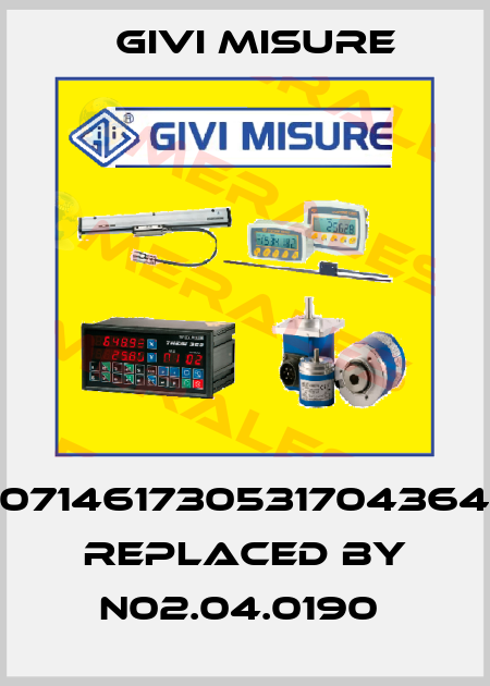 071461730531704364 REPLACED BY N02.04.0190  Givi Misure
