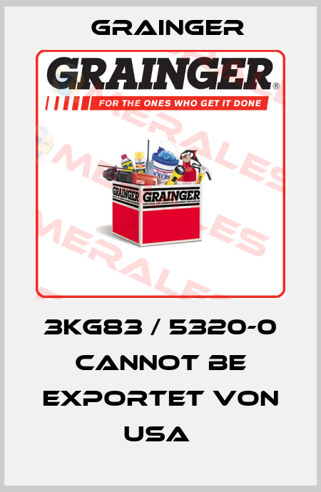 3KG83 / 5320-0 cannot be exportet von USA  Grainger