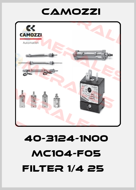 40-3124-1N00  MC104-F05  FILTER 1/4 25µ  Camozzi