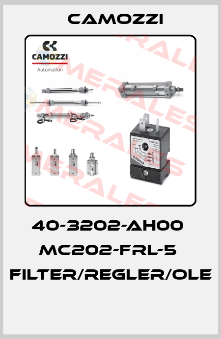40-3202-AH00  MC202-FRL-5  FILTER/REGLER/OLE  Camozzi