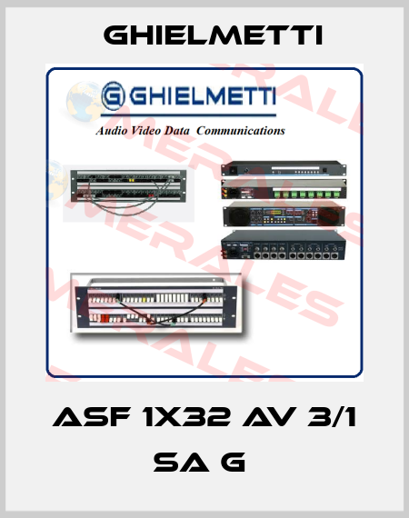 ASF 1x32 AV 3/1 SA G  Ghielmetti