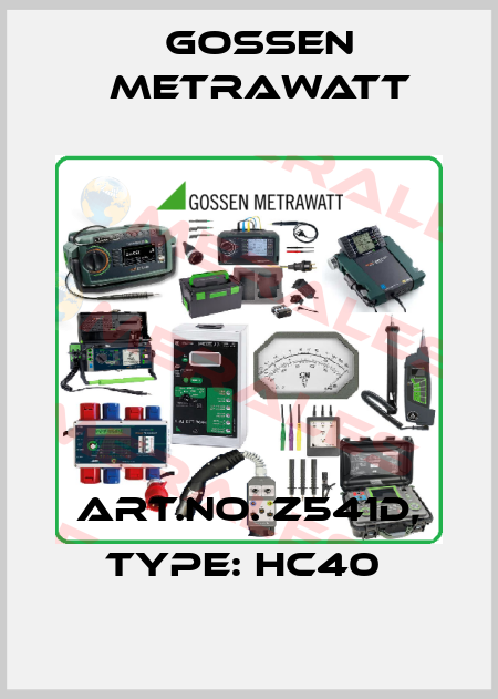 Art.No. Z541D, Type: HC40  Gossen Metrawatt