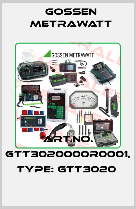 Art.No. GTT3020000R0001, Type: GTT3020  Gossen Metrawatt