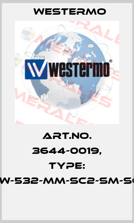 Art.No. 3644-0019, Type: SDW-532-MM-SC2-SM-SC15  Westermo