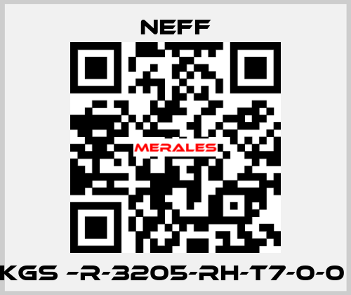 KGS –R-3205-RH-T7-0-0  Neff