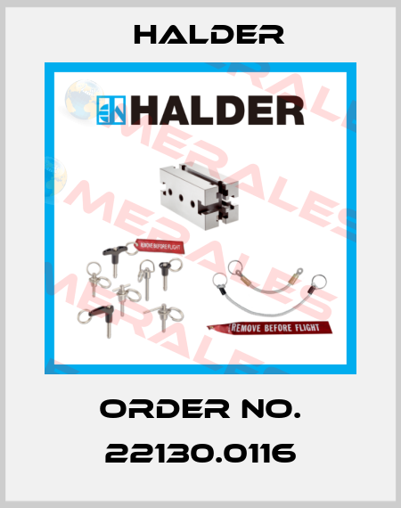 Order No. 22130.0116 Halder