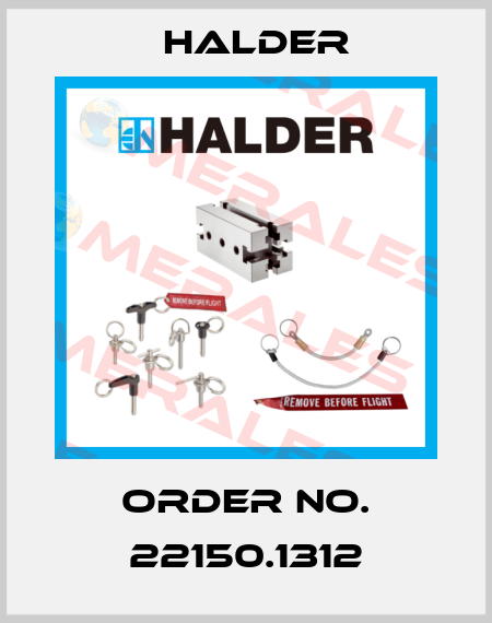 Order No. 22150.1312 Halder