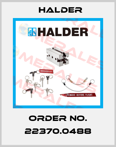 Order No. 22370.0488 Halder