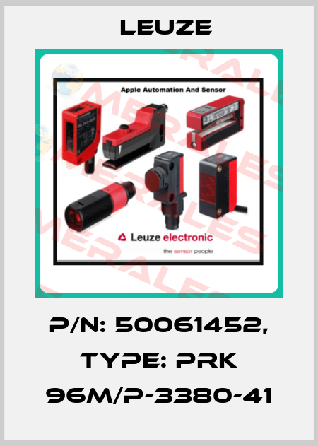p/n: 50061452, Type: PRK 96M/P-3380-41 Leuze