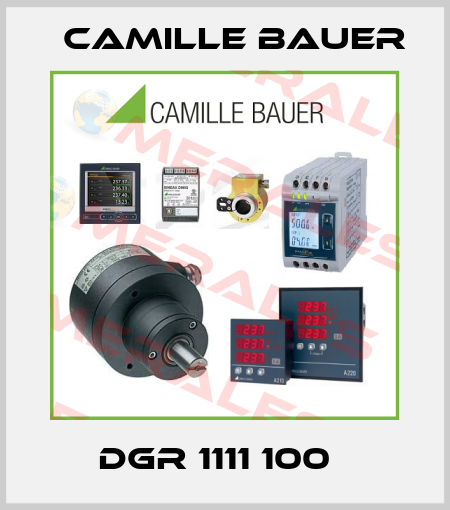 DGR 1111 100   Camille Bauer
