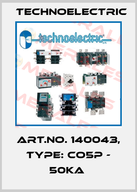 Art.No. 140043, Type: CO5P - 50kA  Technoelectric
