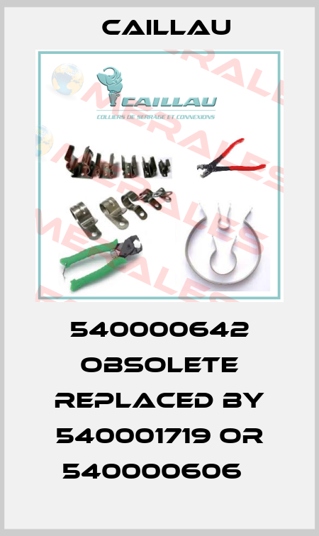 540000642 obsolete replaced by 540001719 or 540000606   Caillau