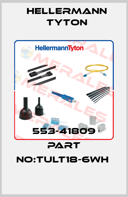 553-41809 PART NO:TULT18-6WH  Hellermann Tyton