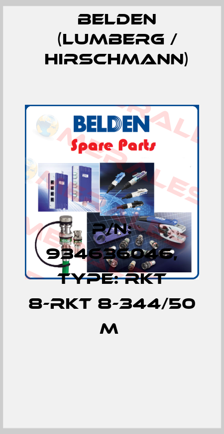P/N: 934636046, Type: RKT 8-RKT 8-344/50 M  Belden (Lumberg / Hirschmann)