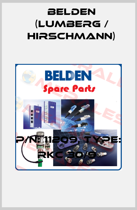 P/N: 11209, Type: RKC 30/9  Belden (Lumberg / Hirschmann)