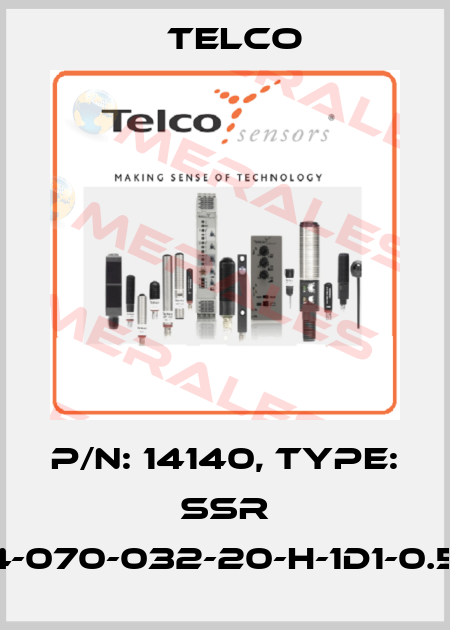 p/n: 14140, Type: SSR 01-4-070-032-20-H-1D1-0.5-J8 Telco
