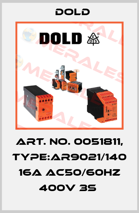 Art. No. 0051811, Type:AR9021/140 16A AC50/60HZ 400V 3S  Dold
