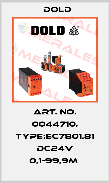 Art. No. 0044710, Type:EC7801.81 DC24V 0,1-99,9M  Dold