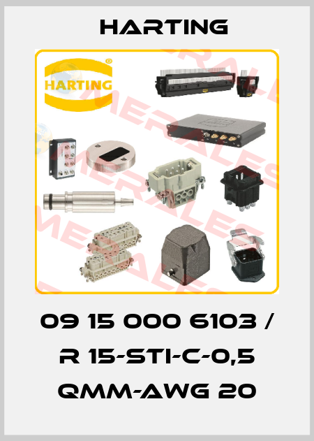 09 15 000 6103 / R 15-STI-C-0,5 QMM-AWG 20 Harting