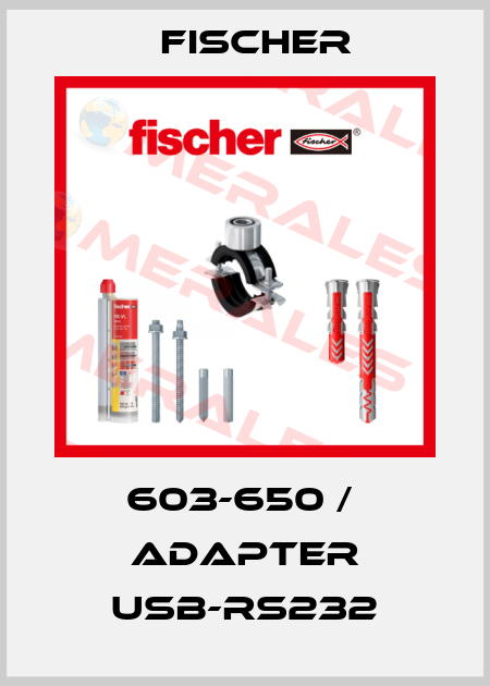 603-650 /  ADAPTER USB-RS232 Fischer