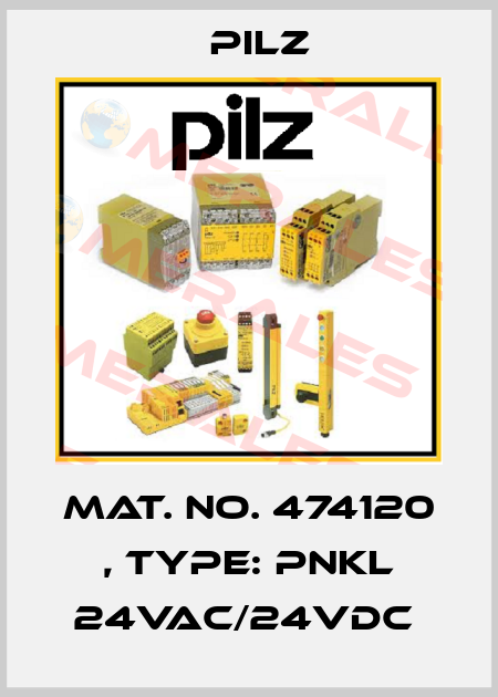 Mat. No. 474120 , Type: PNKL 24VAC/24VDC  Pilz
