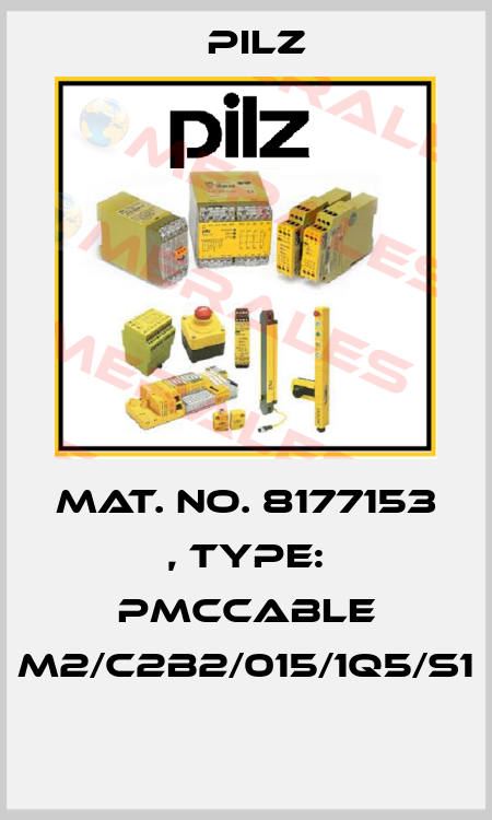 Mat. No. 8177153 , Type: PMCcable M2/C2B2/015/1Q5/S1  Pilz
