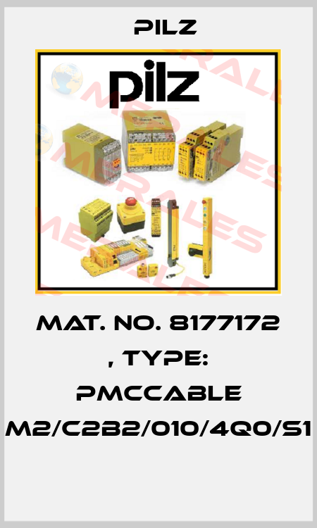 Mat. No. 8177172 , Type: PMCcable M2/C2B2/010/4Q0/S1  Pilz