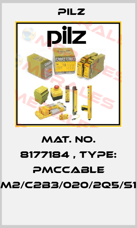 Mat. No. 8177184 , Type: PMCcable M2/C2B3/020/2Q5/S1  Pilz