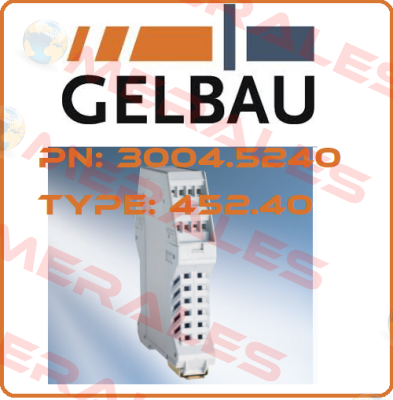 P/N: 3004.5240 Type: 452.40 Gelbau