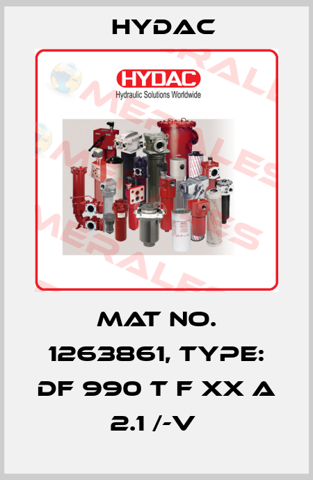 Mat No. 1263861, Type: DF 990 T F XX A 2.1 /-V  Hydac