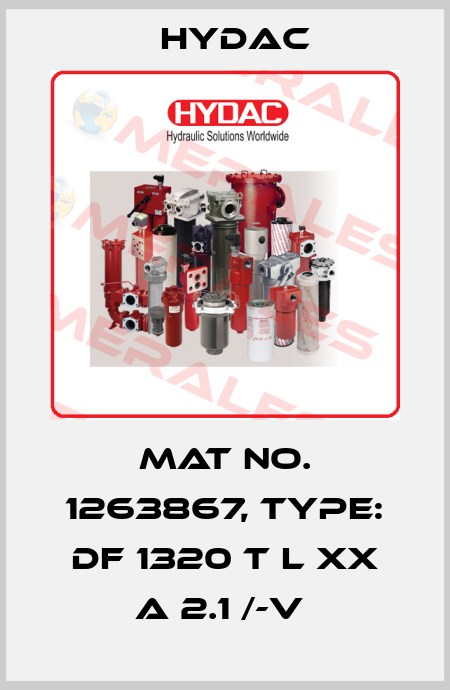 Mat No. 1263867, Type: DF 1320 T L XX A 2.1 /-V  Hydac