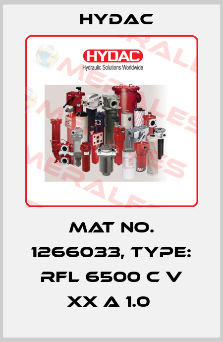 Mat No. 1266033, Type: RFL 6500 C V XX A 1.0  Hydac