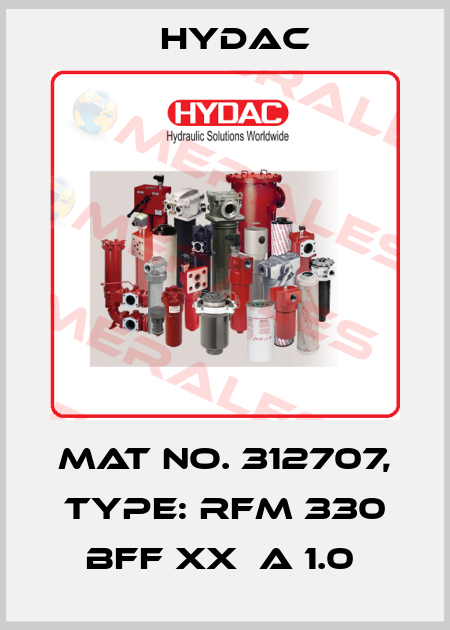 Mat No. 312707, Type: RFM 330 BFF XX  A 1.0  Hydac