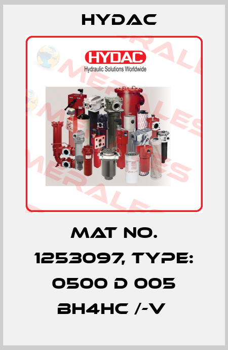 Mat No. 1253097, Type: 0500 D 005 BH4HC /-V  Hydac