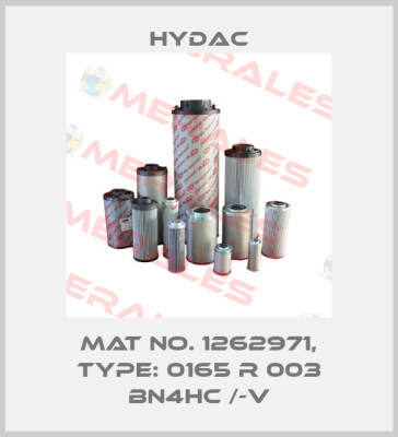 Mat No. 1262971, Type: 0165 R 003 BN4HC /-V Hydac