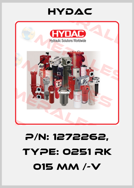 P/N: 1272262, Type: 0251 RK 015 MM /-V Hydac