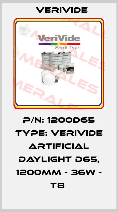 P/N: 1200D65 Type: Verivide Artificial Daylight D65, 1200mm - 36W - T8  Verivide