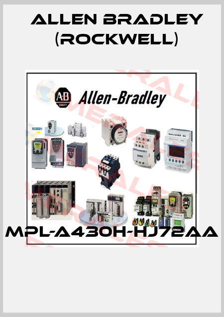 MPL-A430H-HJ72AA  Allen Bradley (Rockwell)