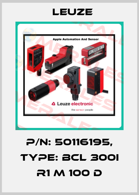 p/n: 50116195, Type: BCL 300i R1 M 100 D Leuze