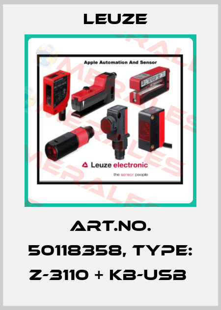 Art.No. 50118358, Type: Z-3110 + KB-USB  Leuze