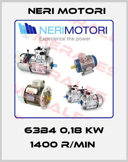 63B4 0,18 KW 1400 R/MIN  Neri Motori