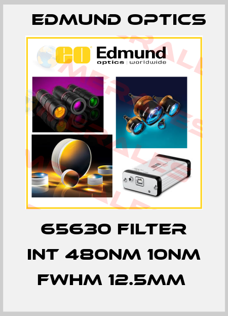 65630 FILTER INT 480NM 10NM FWHM 12.5MM  Edmund Optics