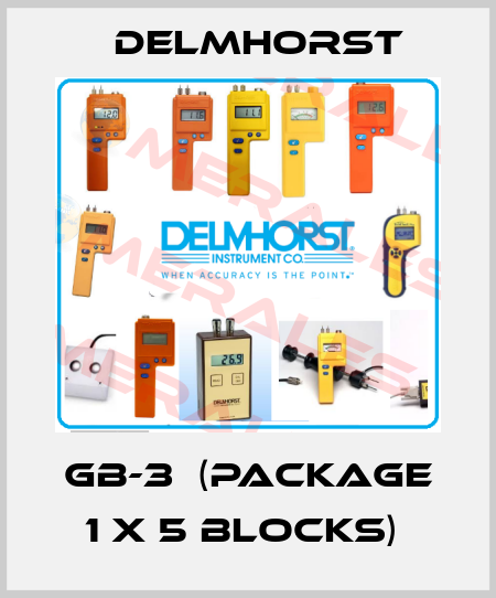 GB-3  (package 1 x 5 blocks)  Delmhorst