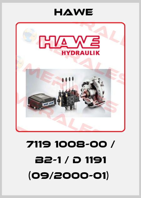 7119 1008-00 / B2-1 / D 1191 (09/2000-01)  Hawe